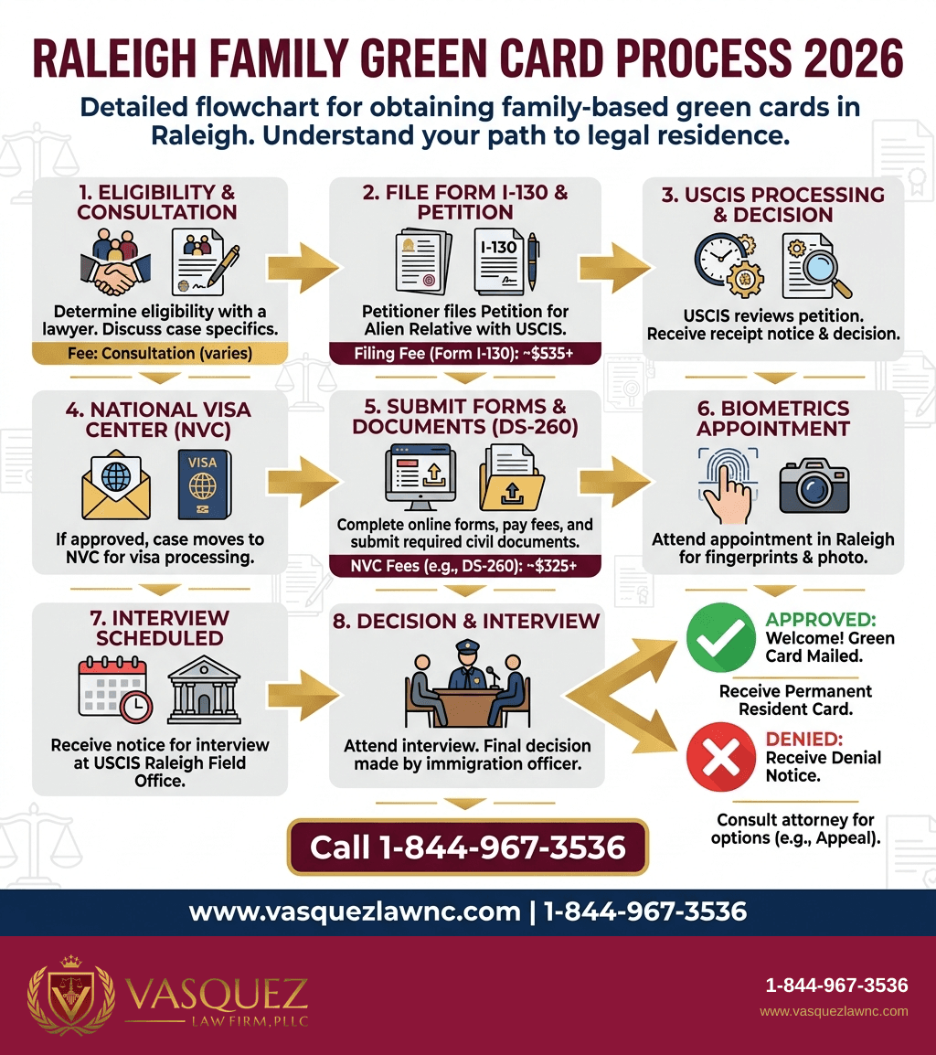 Visual Guide 1 for How Family-Based Green Cards Work in Raleigh in 2026