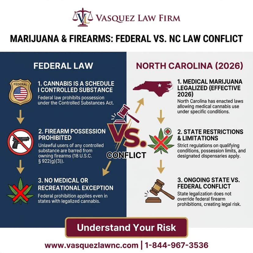 Key Statistics and Data for What NC Law Says About Marijuana and Gun Rights in 2026
