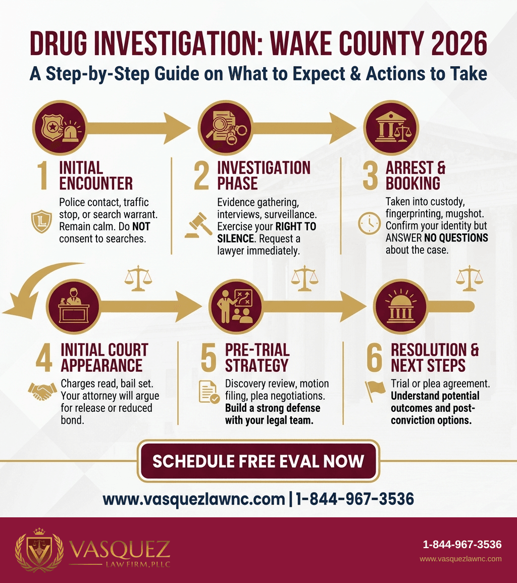 Estadísticas Clave y Datos para Investigan tráfico de drogas en el Condado de Wake: implicaciones legales en 2026