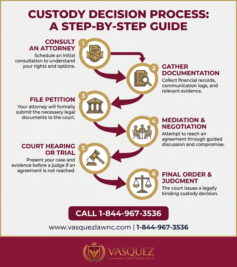 Key Statistics and Data for What Happens During a Custody Decision in Raleigh in 2026