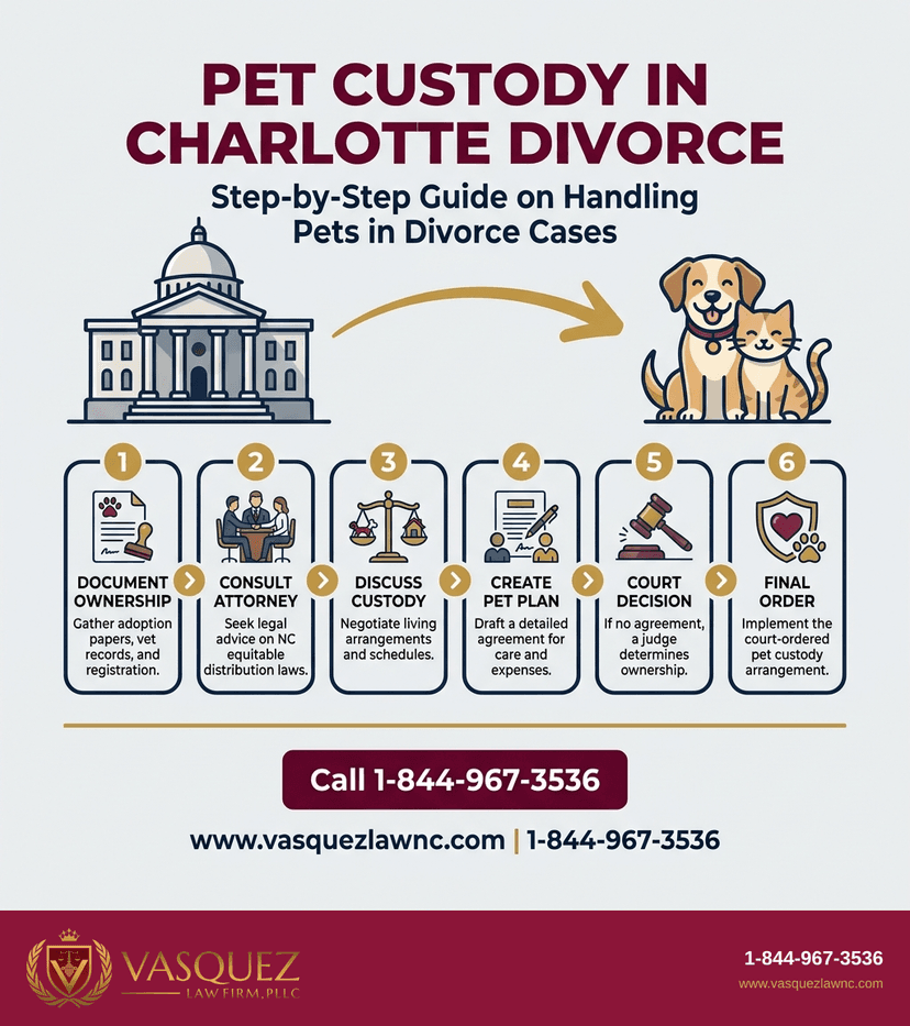 Key Statistics and Data for How Divorce and Pets Are Handled in Charlotte in 2026