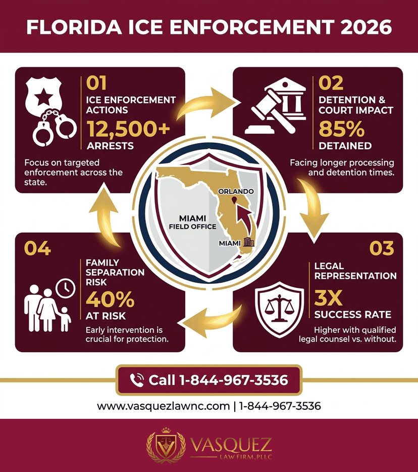 Key Statistics and Data for How ICE Impacts Your Immigration Case in Orlando in 2026