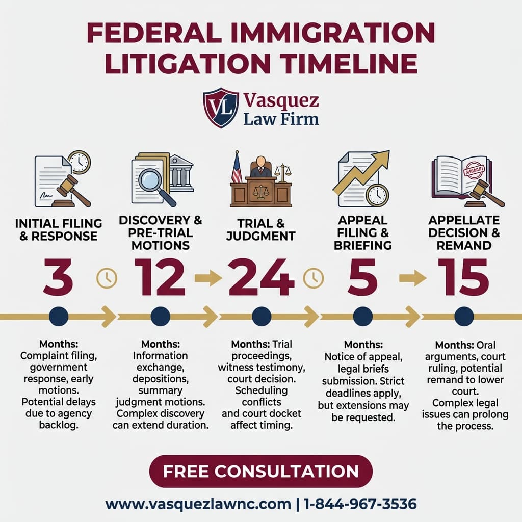 Línea de Tiempo del Proceso para Litigio Migratorio en 2026: Qué Es y Cómo Funciona
