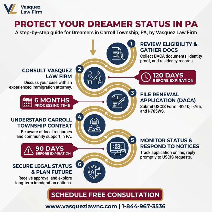 Process Timeline for Carroll Township Immigration Options for Dreamers in 2026