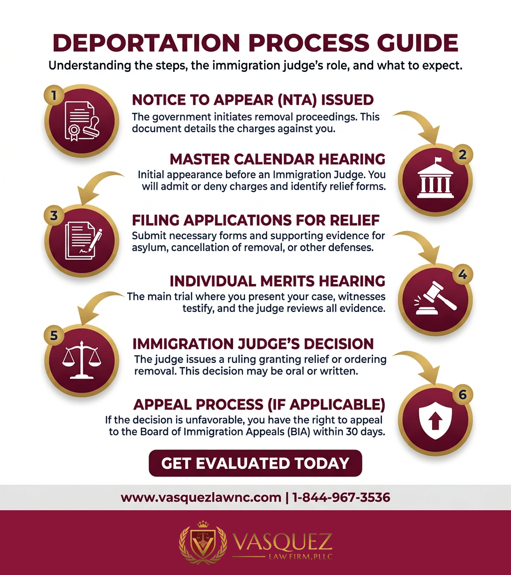 Línea de Tiempo del Proceso para Jueces de Deportación y Su Impacto en Tu Caso en 2026