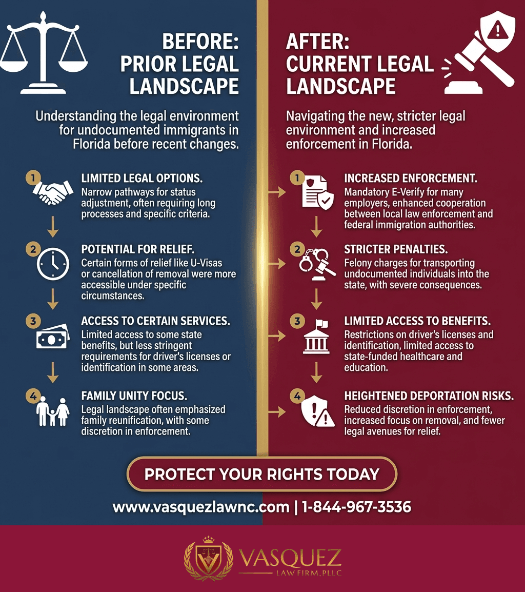 Línea de Tiempo del Proceso para ¿Qué Sucede Tras las Detenciones por Inmigración en Orlando en 2026?