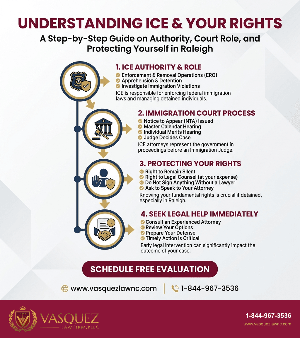 Estadísticas Clave y Datos para Tus Derechos Si ICE Te Detiene en Raleigh (Guía 2026)