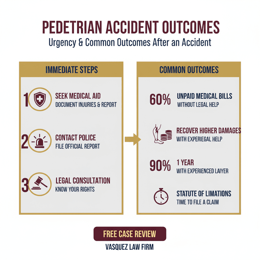 Process Timeline for What to Do After a Pedestrian Accident in 2026