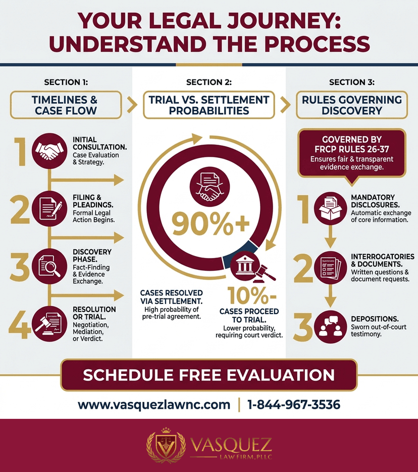 Process Timeline for How the Discovery Process Works in Personal Injury Cases in 2026