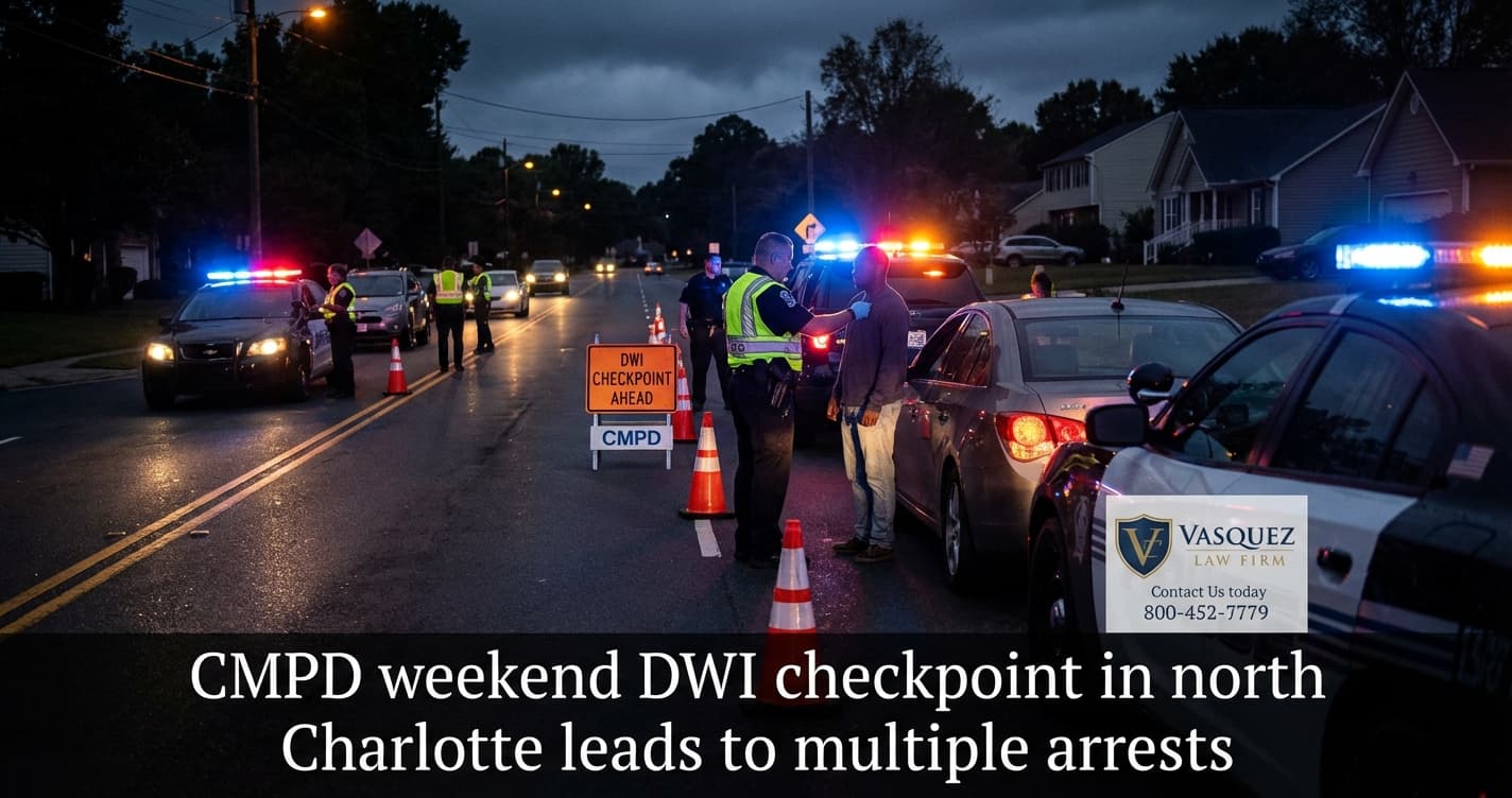 CMPD Weekend DWI Checkpoint in North Charlotte: What You Need to Know