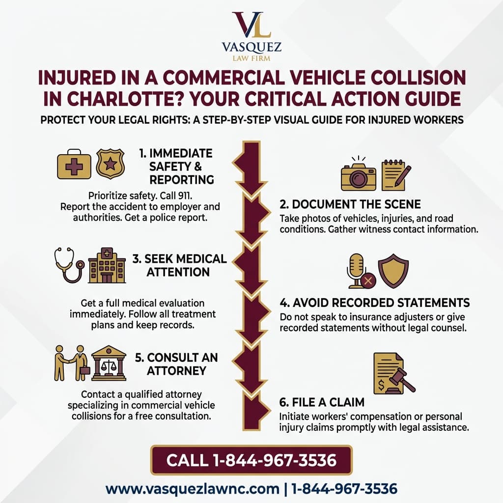 Estadísticas Clave y Datos para Qué Hacer Después de un Accidente con Vehículos Comerciales en Charlotte 2026