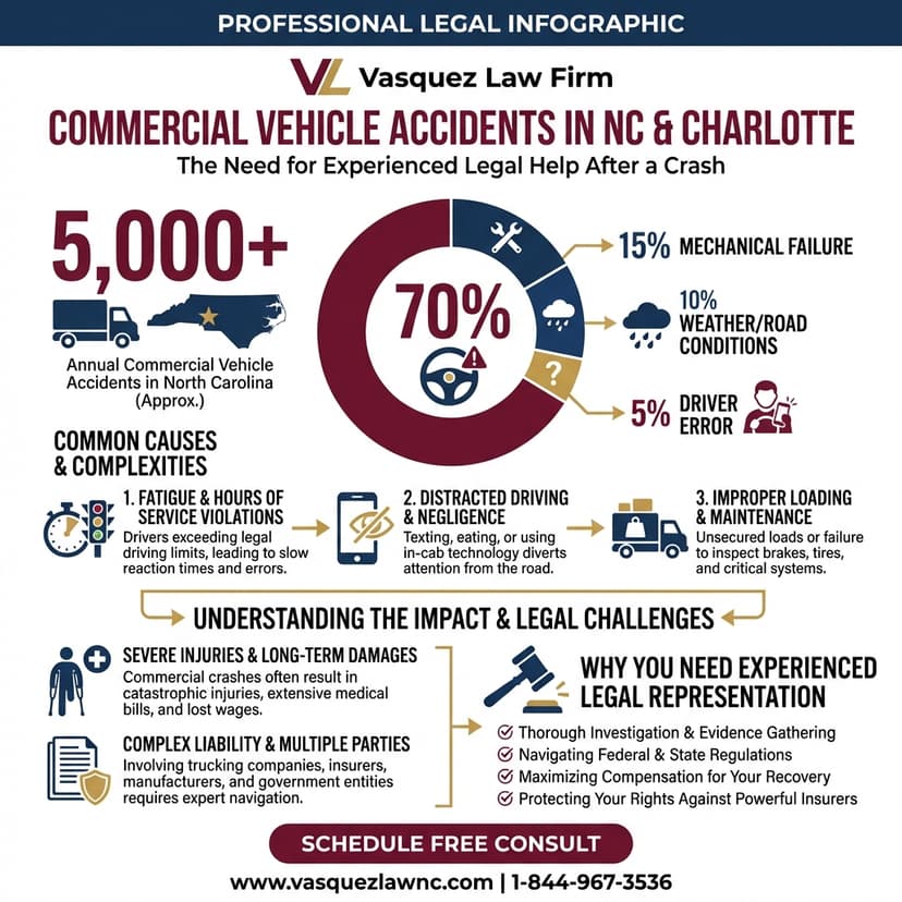 Process Timeline for What Happens After Commercial Vehicle Collisions in Charlotte 2026